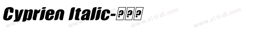 Cyprien Italic字体转换
